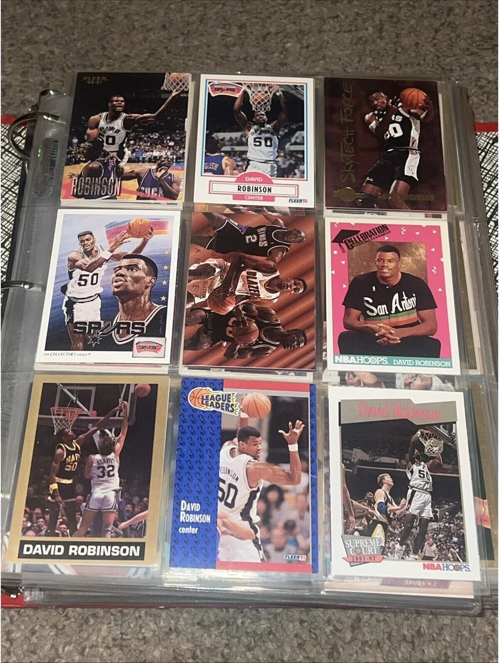 Big Lot Of 39 David Robinson Basketball Cards San Antonio Spurs #50